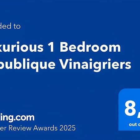 Luxurious 1 Bedroom Republique Vinaigriers Free Netflix Paris Exteriör bild